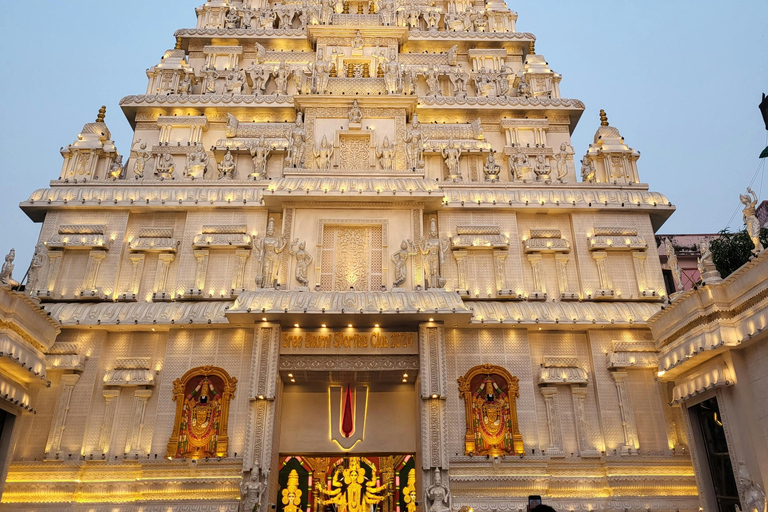 New Delhi: Akshardham Temple Night Tour & Fountain Show Akshardham Water & Light Show with Car + Guide