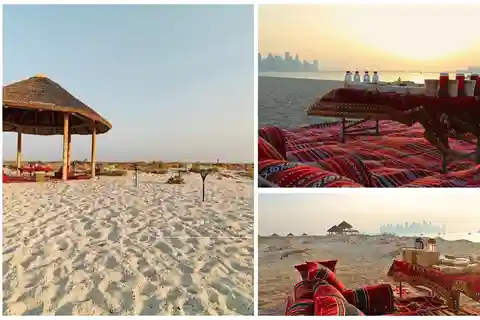 Doha: Privates Abendessen auf der Insel Safliya mit Bootstransfer
