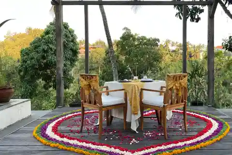 Romantic Candle Light Dinner by The Chapel at Amora Ubud
