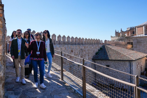 Madrid: Avila with Walls and Segovia with Alcazar Ávila and Segovia with monuments English Preferred