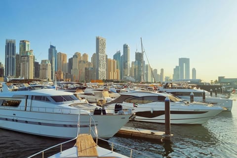 Dubai: Private Yacht Charter with Music & Hotel Pickup