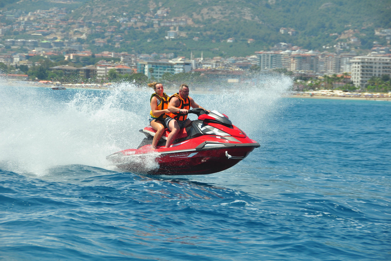 Alanya: Jet Ski Tour met uitzicht op de kust en veiligheidsbriefingBestuurder alleen (1 persoon per jetski)