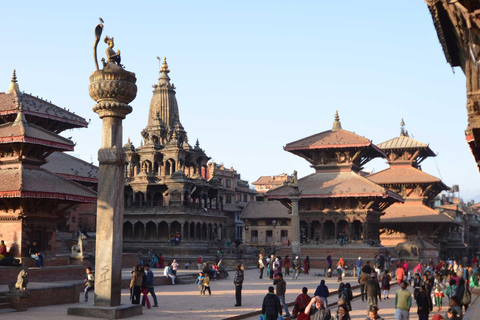 Kathmandu: Everest Scenic Flight with Bhaktapur & Patan Tour