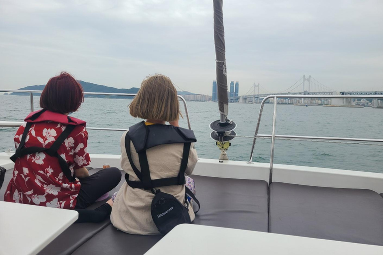 Tour serale di Busan: Yacht, montagna di HwangnyeongsanGuida turistica in lingua inglese