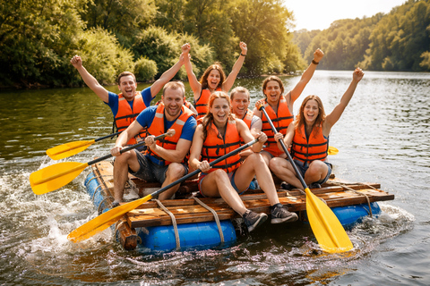 Sommerhausen near Würzburg: Exclusive group raft building