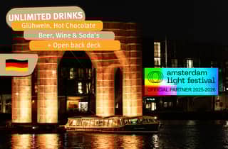 Amsterdam: Light Festival Bootsfahrt, Deutsch gesprochen, inkl. Getränke