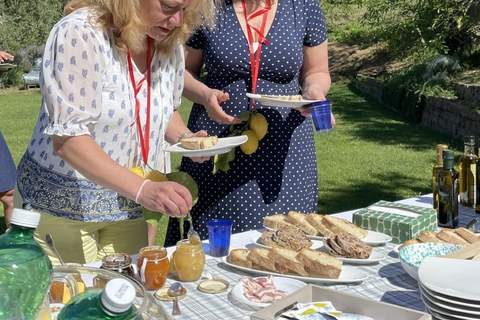Positano: lekcja gotowania i degustacja vista li Galli