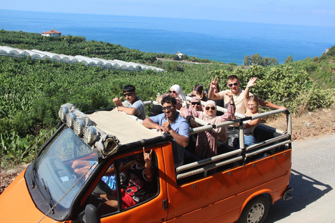 Alanya: Excursión 2 en 1 a la Cueva Dim, el Río Dim y Safari en Jeep