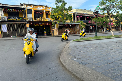 Hoi An Untold: E-scooter Tour to Countryside and Basket Boat
