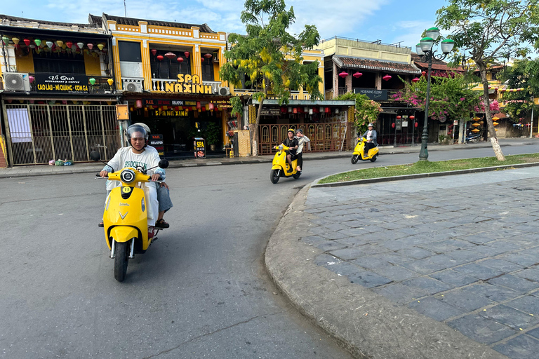 Hoi An Untold: E-scooter Tour to Countryside and Basket Boat