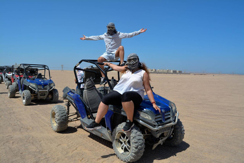 Hurghada: Safari quadami i buggy z kolacją i pokazem