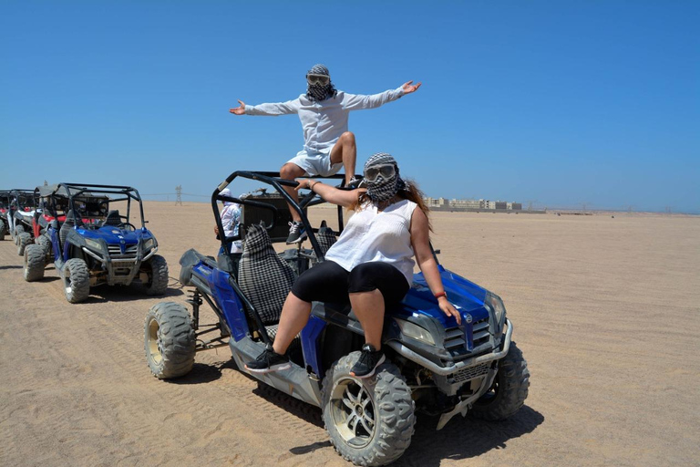 Hurghada: Quad and Buggy Safari with Dinner and ShowPickup from Hurghada City Hotels