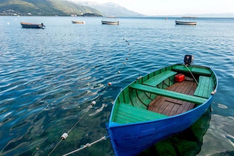 From Tirana/Durres: UNESCO Lake Ohrid with Boat day tour