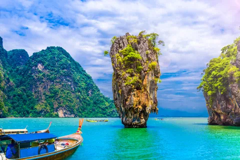 Au départ de Krabi : Excursion d'une journée sur l'île de James Bond en bateau à moteur