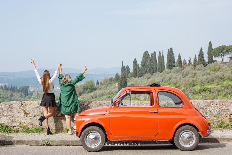 Von Florenz aus: Grand Tuscan Vintage Fiat 500 Tour