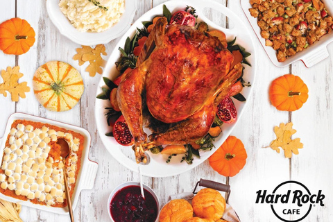 Estocolmo: Almuerzo de Acción de Gracias con postre en Hard Rock CafeEstocolmo: Almuerzo de Acción de Gracias con postre en el Hard Rock Cafe
