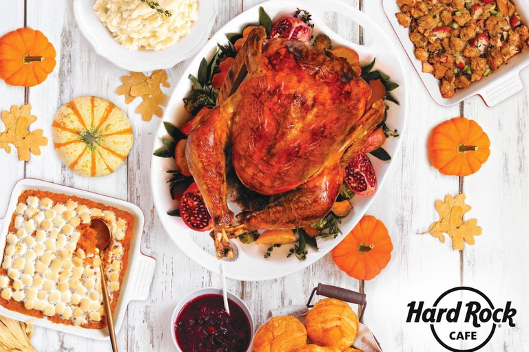 Estocolmo: Almuerzo de Acción de Gracias con postre en Hard Rock CafeEstocolmo: Almuerzo de Acción de Gracias con postre en el Hard Rock Cafe
