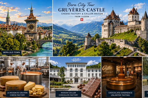 From Lucerne: Bern, Gruyères & Broc Private Day Trip