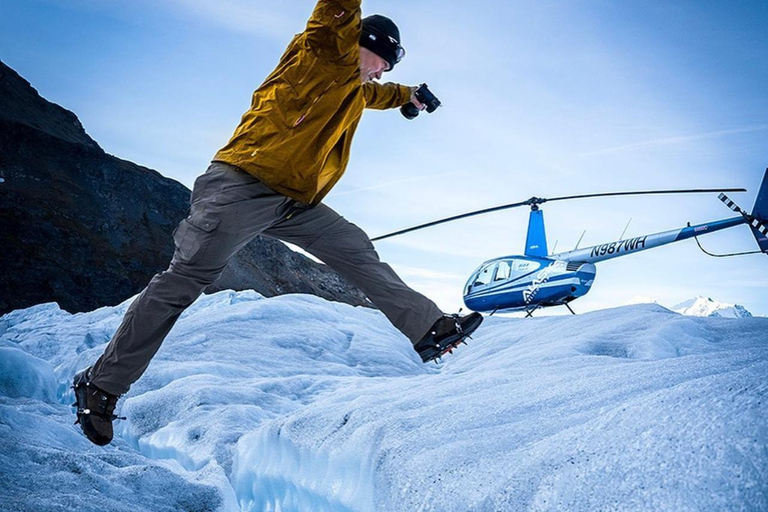 Anchorage: Excursión en helicóptero con aterrizaje en el Gran Glaciar KnikAnchorage: tour en helicóptero por el glaciar Grand Knik con aterrizajes