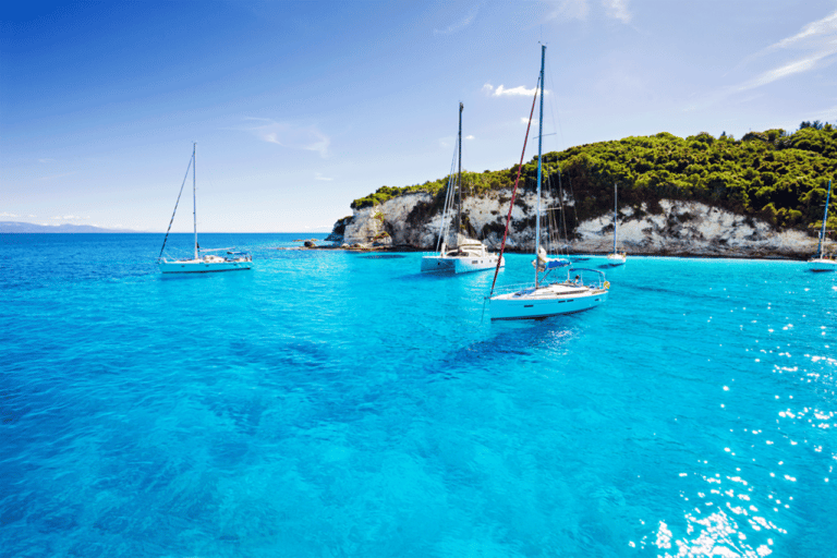 From Corfu: Paxos, Antipaxos & Blue Caves Full-Day Cruise