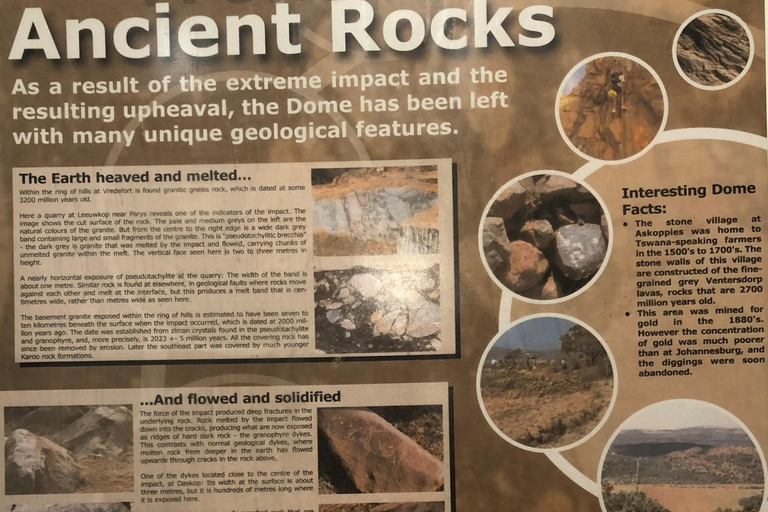 Johannesburg: Ganztägige Tour zum Weltkulturerbe Vredefort DomeJoburg: Vredefort Dome Welterbestätte Ganztagestour