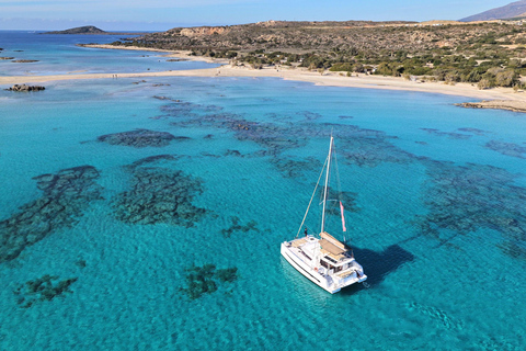 Elafonisi Sunset Catamaran: Snorkel, Paddle & Healthy Meal Elafonisi Cruise with transfer Falasarna - Souda