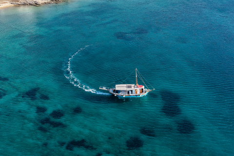 Antiparos & Despotiko Kaiki Cruise — Coves, Swim & BBQ