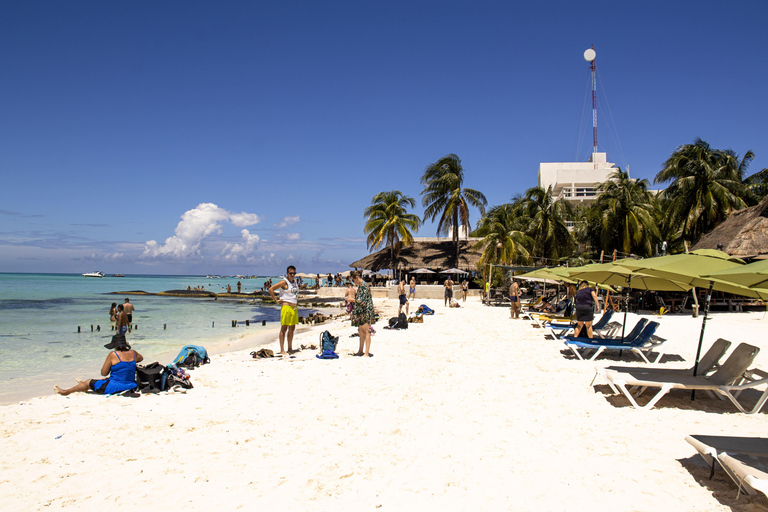 Cancun : Excursion en voiturette de golf à Isla Mujeres, Open Bar et déjeuner