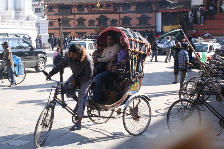 Kathmandus Touristenzentrum Thamel - Sightseeing mit der RikschaThamel Sightseeing mit der Rikscha