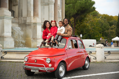 Rome : Visite guidée de la Fiat 500 avec photographeVisite privée