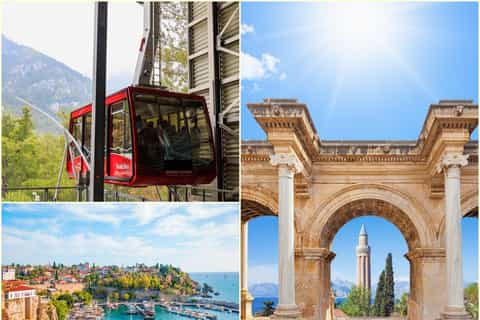 Antalya : visite de la ville avec vieille ville, cascade, balade en bateau et déjeuner