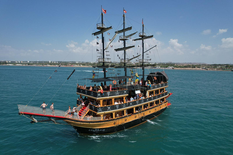 Atlantic Pirate Boat Tour to the Hidden Coves of Antalya Atlantic sunset boat tour with dinner & soft drinks