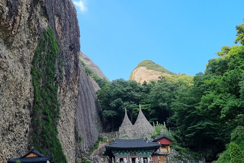 Da Seul: villaggio di Jeonju Hanok e tempio Maisan TapsaDa Seul: villaggio Hanok di Jeonju e tempio Maisan Tapsa