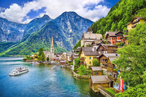 Viena: Wahau Hallstatt, Salzburgo com passeio de barco Viagem de 1 dia