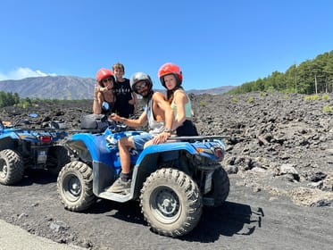 From Taormina: Quad Bike Tour of the Alcantara Gorge and Mount Etna