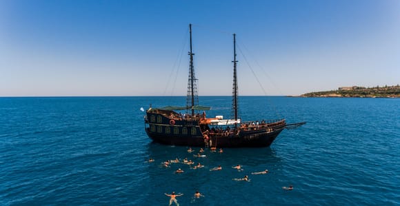 Rethymno: Pirate Caves & Camarola Arch Boat Cruise Drink Inc