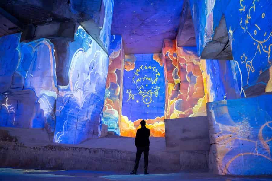 Les Baux-de-Provence: Carrières des Lumières Ticket Der kleine Prinz. Foto: GetYourGuide