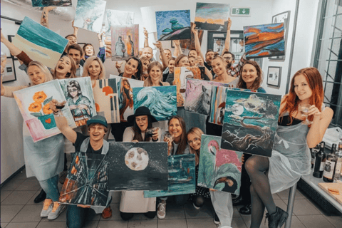 在格但斯克欣赏现场音乐会，绘画和品酒！格但斯克绘画和葡萄酒体验（含现场音乐会）！