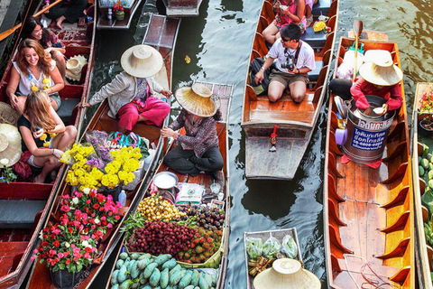 Bangkok: Maeklong Railway Market and Damnoen Saduak Tour