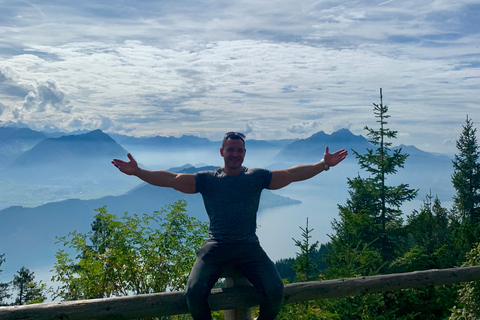 Luzern: Dagtrip naar Mt. Rigi met boottocht en tandradbaan