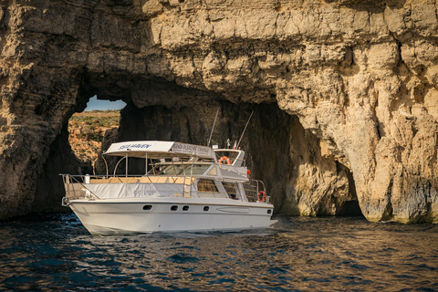 Comino:Blue & Crystal Lagoon,Gozo & Seacaves Half day cruise Half day cruise-Comino,Gozo,Blue & Crystal Lagoon & Seacaves