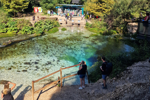 Sarande: Blue Eye Kayak Walking tour & Lekuresi Castle NO KAYAK,Blue Eye Basic Visit – Transport & Free Time