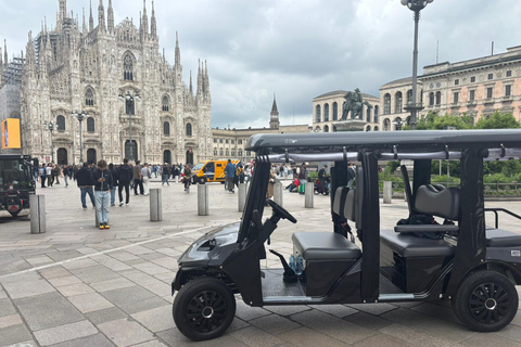 Milano: tour guidato delle attrazioni principali in golf cartMilano: tour fuori dai soliti percorsi