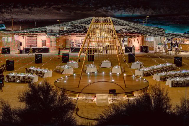 Dubai: Sonara Camp zonsondergang en diner, shows en activiteiten