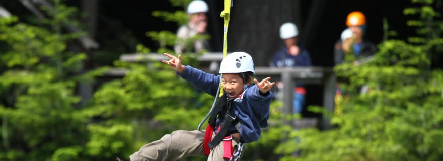 Expérience en tyrolienne à Whistler : Tour de l'ours Ziptrek