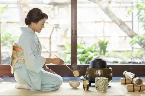 Kyoto: Cerimonia del tè e noleggio di kimono nella casa di Machiya