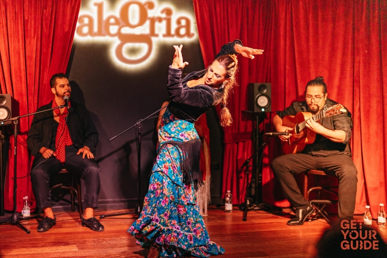 Pokaz i jedzenie w Alegría Flamenco & Restaurant w MaladzeMenu Alegria Tapas - kolacja i flamenco