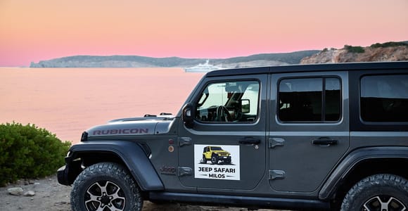 Private West Milos Jeep Adventure: Hidden Beaches & Sunset