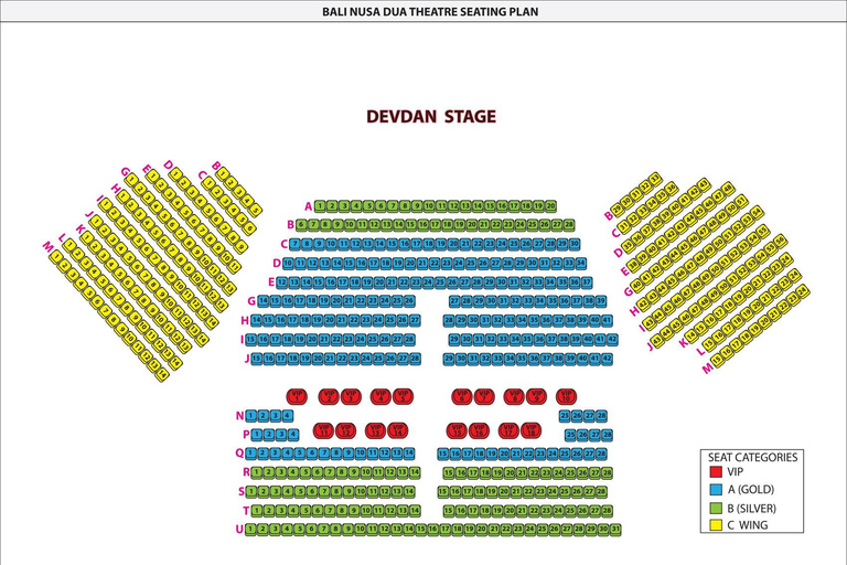 Devdan Show at Bali Nusa Dua Theatre Seat B