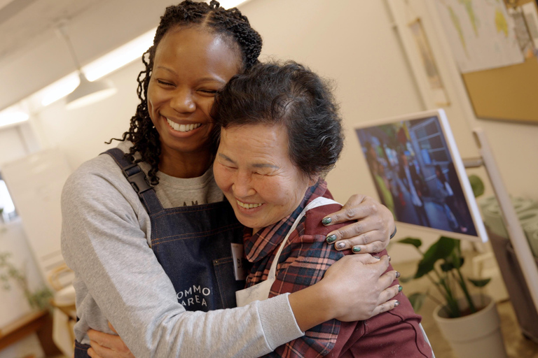 Nouilles faites à la main avec la grand-mère coréenne